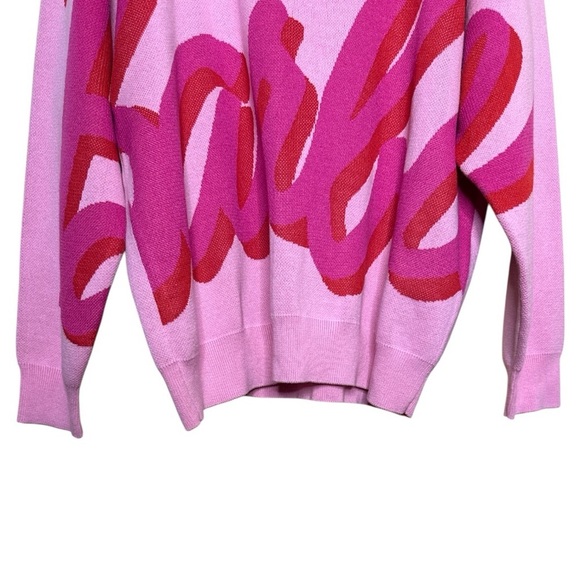 Barbie Pink Graphic Crew Neck Sweater 1X NWT - Picture 5 of 14